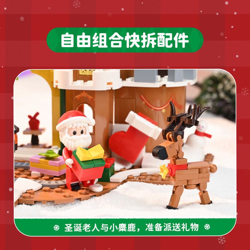 KEEPPLEY 34016 LÂU ĐÀI GIÁNG SINH bộ đồ chơi xếp lắp ráp ghép mô hình Creator Sáng Tạo