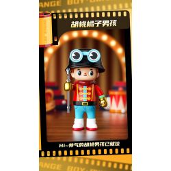 JAKI HK302 HỘP MÙ NHÀ HÁT NHÂN VẬT ORANGE BOY bộ đồ chơi xếp lắp ráp ghép mô hình Collectable Minifigures OWANGE BOY Búp Bê Sưu Tầm