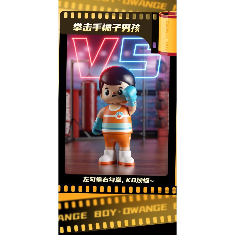 JAKI HK302 HỘP MÙ NHÀ HÁT NHÂN VẬT ORANGE BOY bộ đồ chơi xếp lắp ráp ghép mô hình Collectable Minifigures OWANGE BOY Búp Bê Sưu Tầm