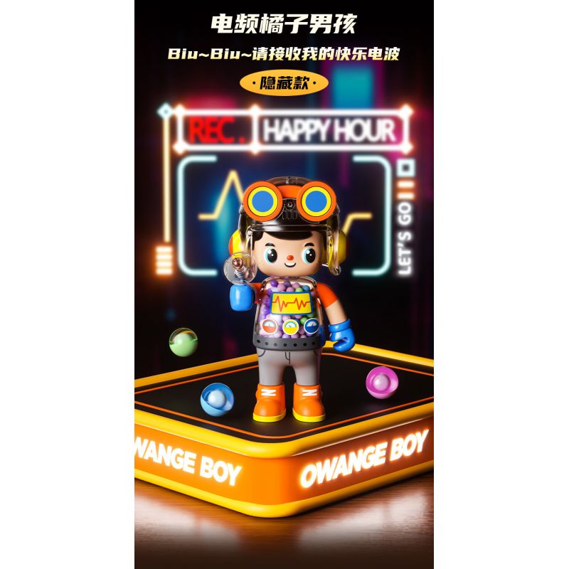JAKI HK302 HỘP MÙ NHÀ HÁT NHÂN VẬT ORANGE BOY bộ đồ chơi xếp lắp ráp ghép mô hình Collectable Minifigures OWANGE BOY Búp Bê Sưu Tầm