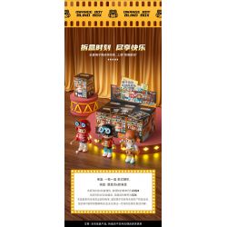 JAKI HK302 HỘP MÙ NHÀ HÁT NHÂN VẬT ORANGE BOY bộ đồ chơi xếp lắp ráp ghép mô hình Collectable Minifigures OWANGE BOY Búp Bê Sưu Tầm