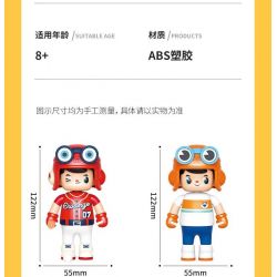 JAKI HK302 HỘP MÙ NHÀ HÁT NHÂN VẬT ORANGE BOY bộ đồ chơi xếp lắp ráp ghép mô hình Collectable Minifigures OWANGE BOY Búp Bê Sưu Tầm