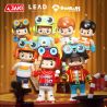 JAKI HK302 HỘP MÙ NHÀ HÁT NHÂN VẬT ORANGE BOY bộ đồ chơi xếp lắp ráp ghép mô hình Collectable Minifigures OWANGE BOY Búp Bê Sưu Tầm