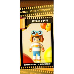 JAKI HK302 HỘP MÙ NHÀ HÁT NHÂN VẬT ORANGE BOY bộ đồ chơi xếp lắp ráp ghép mô hình Collectable Minifigures OWANGE BOY Búp Bê Sưu Tầm