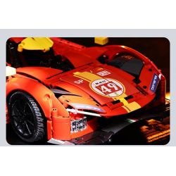 CADA DOUBLEE C63008 63008 NGỌN LỬA TỐC ĐỘ XE THỂ THAO ĐUA THỜI GIAN DÀI tỷ lệ 1:10 bộ đồ chơi xếp lắp ráp ghép mô hình Technic BLAZING FLAME Kỹ Thuật Công Nghệ Cao Mô Hình Phương Tiện 1518 khối