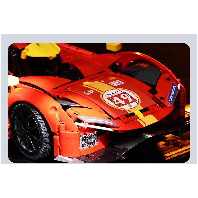 CADA DOUBLEE C63008 63008 NGỌN LỬA TỐC ĐỘ XE THỂ THAO ĐUA THỜI GIAN DÀI tỷ lệ 1:10 bộ đồ chơi xếp lắp ráp ghép mô hình Technic BLAZING FLAME Kỹ Thuật Công Nghệ Cao Mô Hình Phương Tiện 1518 khối