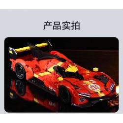 CADA DOUBLEE C63008 63008 NGỌN LỬA TỐC ĐỘ XE THỂ THAO ĐUA THỜI GIAN DÀI tỷ lệ 1:10 bộ đồ chơi xếp lắp ráp ghép mô hình Technic BLAZING FLAME Kỹ Thuật Công Nghệ Cao Mô Hình Phương Tiện 1518 khối