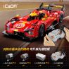 CADA DOUBLEE C63008 63008 NGỌN LỬA TỐC ĐỘ XE THỂ THAO ĐUA THỜI GIAN DÀI tỷ lệ 1:10 bộ đồ chơi xếp lắp ráp ghép mô hình Technic BLAZING FLAME Kỹ Thuật Công Nghệ Cao Mô Hình Phương Tiện 1518 khối