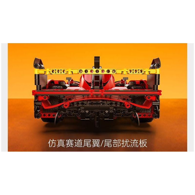 CADA DOUBLEE C63008 63008 NGỌN LỬA TỐC ĐỘ XE THỂ THAO ĐUA THỜI GIAN DÀI tỷ lệ 1:10 bộ đồ chơi xếp lắp ráp ghép mô hình Technic BLAZING FLAME Kỹ Thuật Công Nghệ Cao Mô Hình Phương Tiện 1518 khối