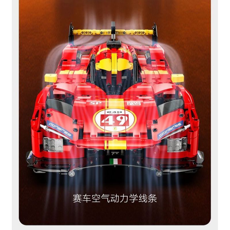 CADA DOUBLEE C63008 63008 NGỌN LỬA TỐC ĐỘ XE THỂ THAO ĐUA THỜI GIAN DÀI tỷ lệ 1:10 bộ đồ chơi xếp lắp ráp ghép mô hình Technic BLAZING FLAME Kỹ Thuật Công Nghệ Cao Mô Hình Phương Tiện 1518 khối