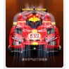 CADA DOUBLEE C63008 63008 NGỌN LỬA TỐC ĐỘ XE THỂ THAO ĐUA THỜI GIAN DÀI tỷ lệ 1:10 bộ đồ chơi xếp lắp ráp ghép mô hình Technic BLAZING FLAME Kỹ Thuật Công Nghệ Cao Mô Hình Phương Tiện 1518 khối