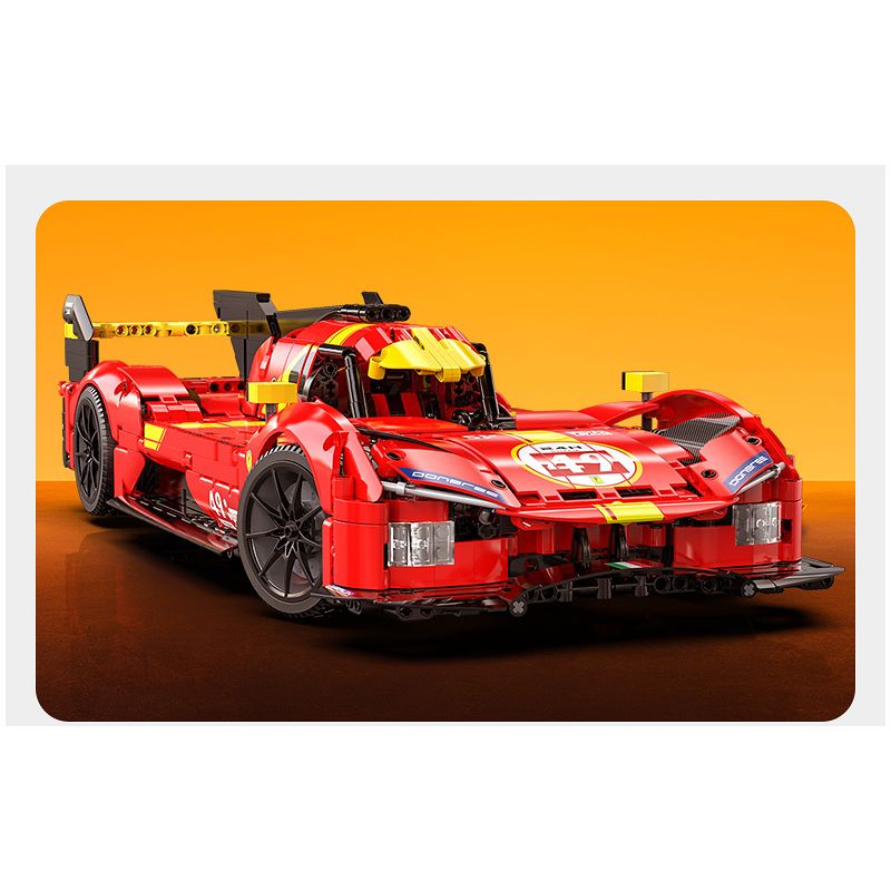 CADA DOUBLEE C63008 63008 NGỌN LỬA TỐC ĐỘ XE THỂ THAO ĐUA THỜI GIAN DÀI tỷ lệ 1:10 bộ đồ chơi xếp lắp ráp ghép mô hình Technic BLAZING FLAME Kỹ Thuật Công Nghệ Cao Mô Hình Phương Tiện 1518 khối