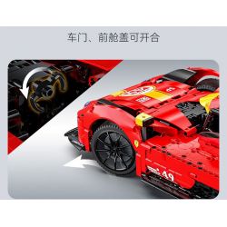 CADA DOUBLEE C63008 63008 NGỌN LỬA TỐC ĐỘ XE THỂ THAO ĐUA THỜI GIAN DÀI tỷ lệ 1:10 bộ đồ chơi xếp lắp ráp ghép mô hình Technic BLAZING FLAME Kỹ Thuật Công Nghệ Cao Mô Hình Phương Tiện 1518 khối