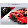 CADA DOUBLEE C63008 63008 NGỌN LỬA TỐC ĐỘ XE THỂ THAO ĐUA THỜI GIAN DÀI tỷ lệ 1:10 bộ đồ chơi xếp lắp ráp ghép mô hình Technic BLAZING FLAME Kỹ Thuật Công Nghệ Cao Mô Hình Phương Tiện 1518 khối