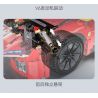 CADA DOUBLEE C63008 63008 NGỌN LỬA TỐC ĐỘ XE THỂ THAO ĐUA THỜI GIAN DÀI tỷ lệ 1:10 bộ đồ chơi xếp lắp ráp ghép mô hình Technic BLAZING FLAME Kỹ Thuật Công Nghệ Cao Mô Hình Phương Tiện 1518 khối