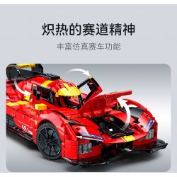 CADA DOUBLEE C63008 63008 NGỌN LỬA TỐC ĐỘ XE THỂ THAO ĐUA THỜI GIAN DÀI tỷ lệ 1:10 bộ đồ chơi xếp lắp ráp ghép mô hình Technic BLAZING FLAME Kỹ Thuật Công Nghệ Cao Mô Hình Phương Tiện 1518 khối