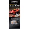 CADA DOUBLEE C63008 63008 NGỌN LỬA TỐC ĐỘ XE THỂ THAO ĐUA THỜI GIAN DÀI tỷ lệ 1:10 bộ đồ chơi xếp lắp ráp ghép mô hình Technic BLAZING FLAME Kỹ Thuật Công Nghệ Cao Mô Hình Phương Tiện 1518 khối