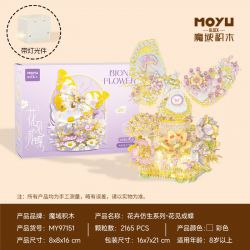 MOYU BLOCK MY97151 97151 SINH HỌC HOA BIẾN THÀNH BƯỚM bộ đồ chơi xếp lắp ráp ghép mô hình Arts & Crafts 2165 khối