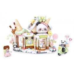 LOZ 1380 NHÀ KEM bộ đồ chơi xếp lắp ráp ghép mô hình 884 khối