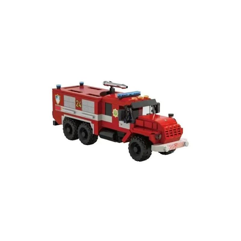 Lego Xbert 66024 Vintage 4320 Fire Truck 6X6 Xếp hình lắp ráp ghép mô hình Xe cứu hỏa 6 bánh Ural 4320