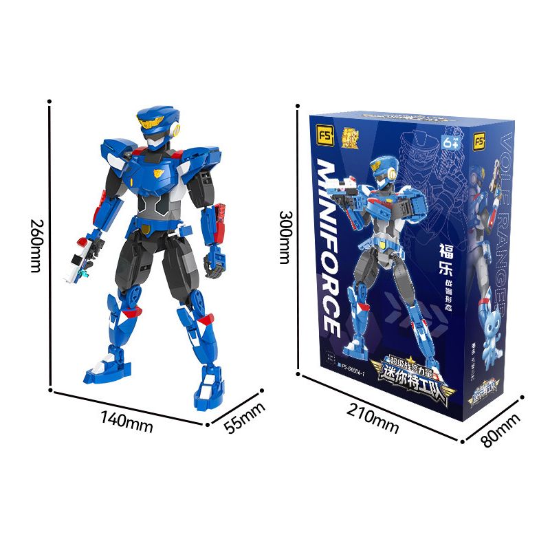 F5 G0006-2 0006-2 SỨC MẠNH SIÊU QUÂN CỦA LỰC LƯỢNG NHỎ DẠNG SẤM SÉT bộ đồ chơi xếp lắp ráp ghép mô hình Movie & Game MINIFORCE Phim Và Trò Chơi
