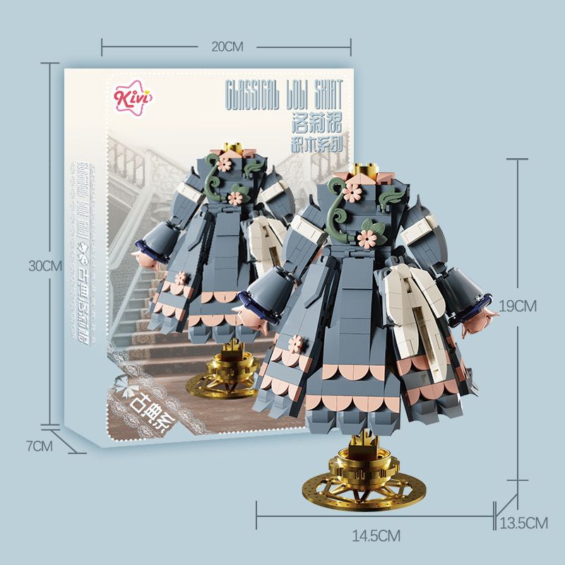 KIVI 288071 VÁY LOLI CỔ ĐIỂN bộ đồ chơi xếp lắp ráp ghép mô hình Arts & Crafts