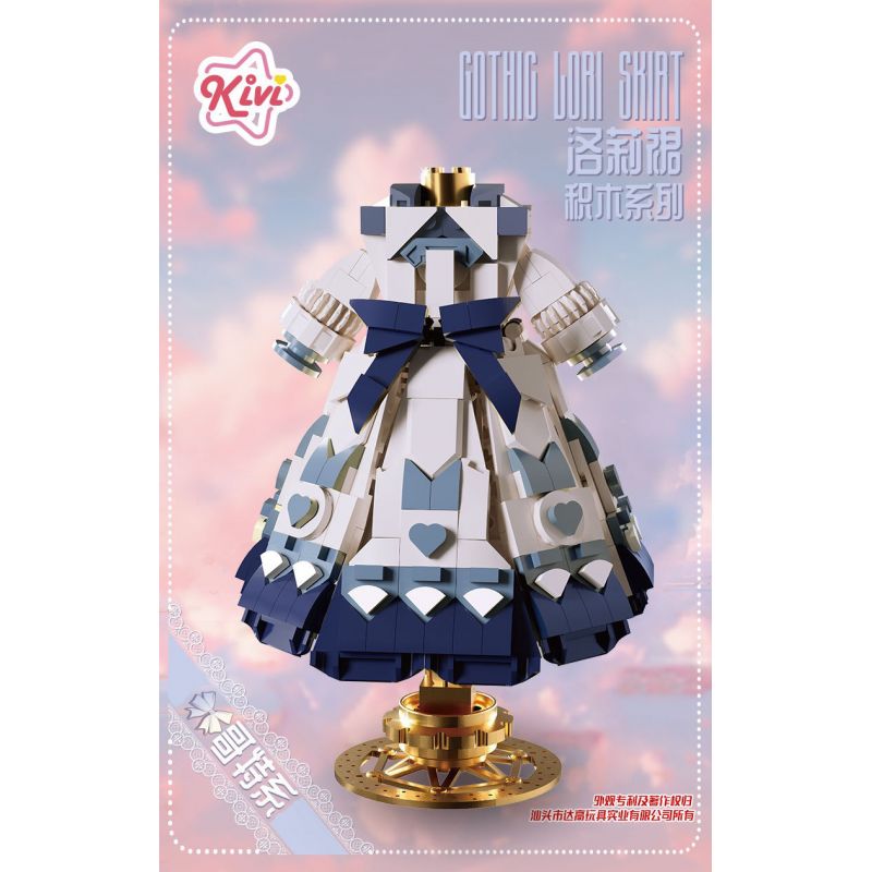 KIVI 288072 VÁY GOTH LOLI bộ đồ chơi xếp lắp ráp ghép mô hình Arts & Crafts