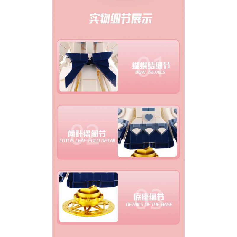 KIVI 288072 VÁY GOTH LOLI bộ đồ chơi xếp lắp ráp ghép mô hình Arts & Crafts