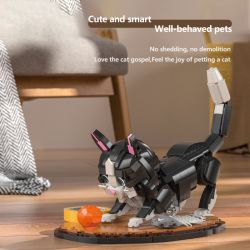 XBERT 66097 THÚ CƯNG DỄ THƯƠNG HỢP THỜI TRANG MÈO BÒ bộ đồ chơi xếp lắp ráp ghép mô hình Creator COW CAT Sáng Tạo 1200 khối