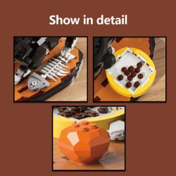 XBERT 66097 THÚ CƯNG DỄ THƯƠNG HỢP THỜI TRANG MÈO BÒ bộ đồ chơi xếp lắp ráp ghép mô hình Creator COW CAT Sáng Tạo 1200 khối