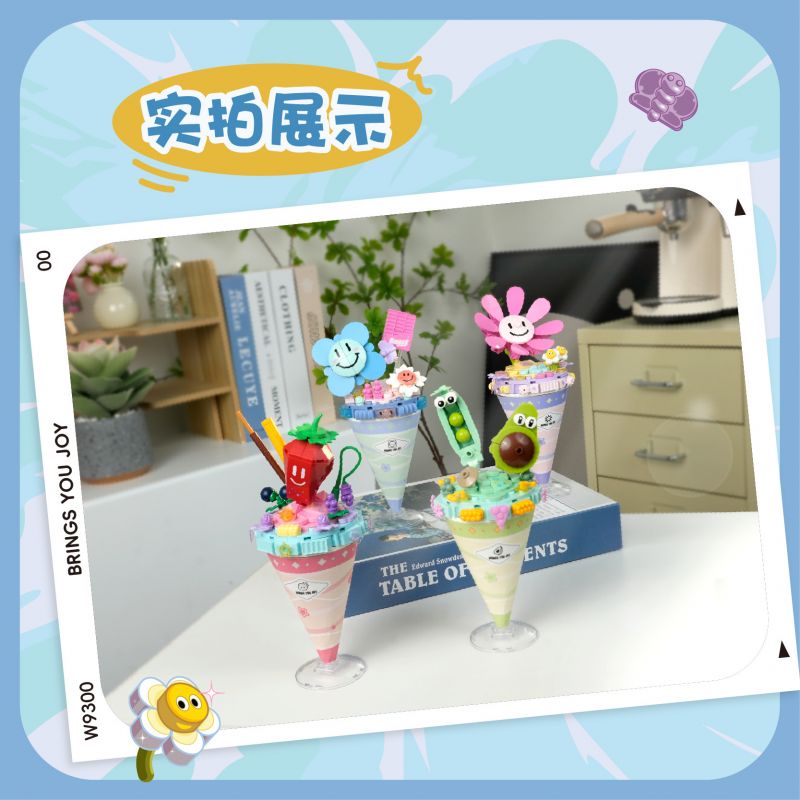 FUNIFY W9300 9300 KHÔNG BÉO THỦ CÔNG 4 KIỂU bộ đồ chơi xếp lắp ráp ghép mô hình