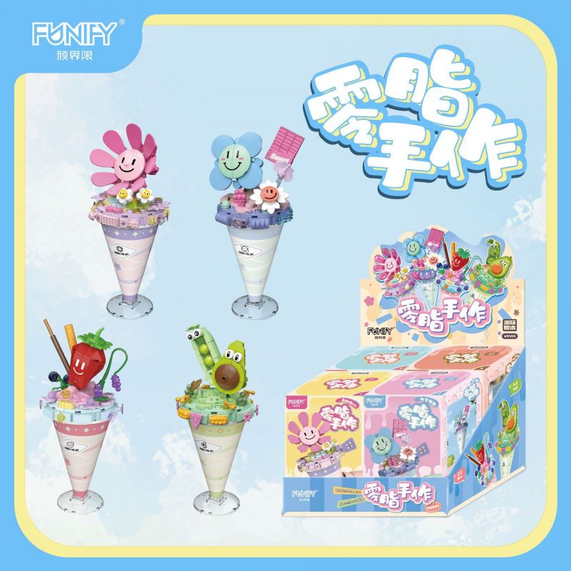 FUNIFY W9300 9300 KHÔNG BÉO THỦ CÔNG 4 KIỂU bộ đồ chơi xếp lắp ráp ghép mô hình