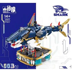 SMALL ANGLE JD071 CÁ MẬP MẠNG bộ đồ chơi xếp lắp ráp ghép mô hình CYBER SHARK 1213 khối