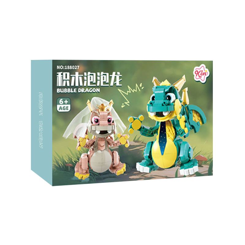 KIVI 188027 PHIÊN BẢN ĐÁM CƯỚI BONG BÓNG BOBBLE bộ đồ chơi xếp lắp ráp ghép mô hình BUBBLE DRAGON