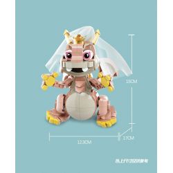 KIVI 188027 PHIÊN BẢN ĐÁM CƯỚI BONG BÓNG BOBBLE bộ đồ chơi xếp lắp ráp ghép mô hình BUBBLE DRAGON
