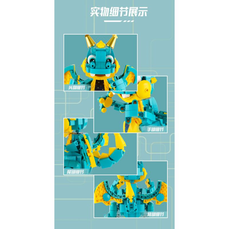 KIVI 188027 PHIÊN BẢN ĐÁM CƯỚI BONG BÓNG BOBBLE bộ đồ chơi xếp lắp ráp ghép mô hình BUBBLE DRAGON