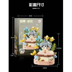 KIVI 288066 THẦN VƯỜN CHÀO SEN BÉ bộ đồ chơi xếp lắp ráp ghép mô hình