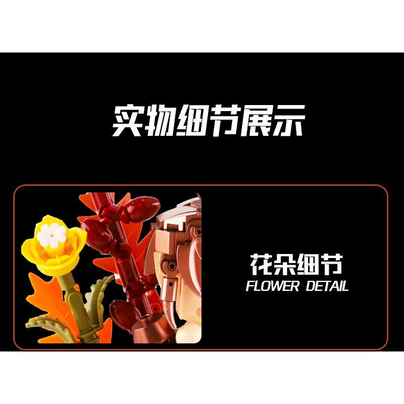 KIVI 288068 THẦN VƯỜN BÉ ZHONGLI bộ đồ chơi xếp lắp ráp ghép mô hình