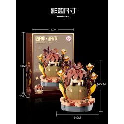 KIVI 288068 THẦN VƯỜN BÉ ZHONGLI bộ đồ chơi xếp lắp ráp ghép mô hình