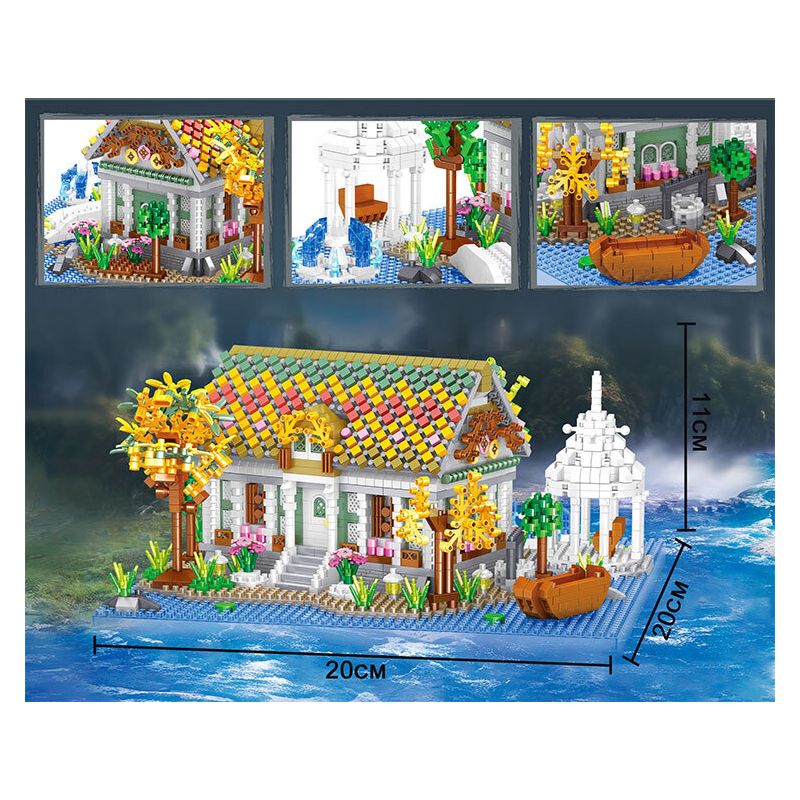 ZHEGAO LZ8327 8327 GLEN bộ đồ chơi xếp lắp ráp ghép mô hình The Lord Of The Rings THE VALLEY COTTAGE Chúa Nhẫn 2710 khối