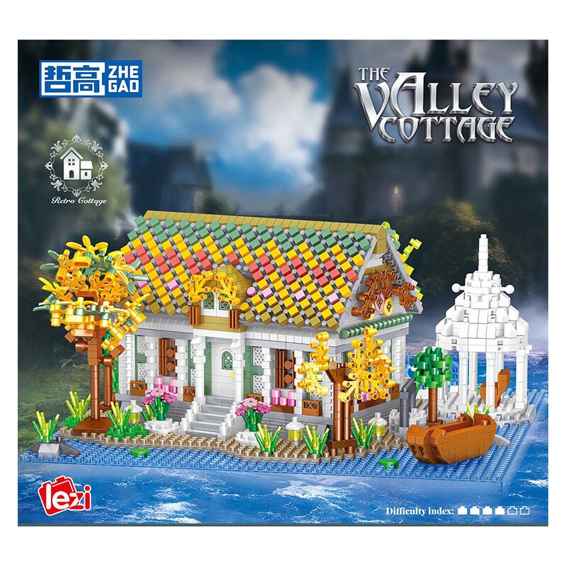 ZHEGAO LZ8327 8327 GLEN bộ đồ chơi xếp lắp ráp ghép mô hình The Lord Of The Rings THE VALLEY COTTAGE Chúa Nhẫn 2710 khối
