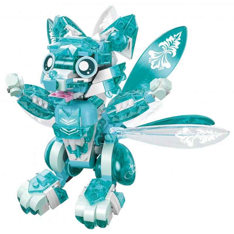 ZHEGAO 663503 DỰ ÁN THẦN THÚ 4 NGƯỜI MẪU RUILONG CÁO CHÍN ĐUÔI KỲ LÂN BAXIA bộ đồ chơi xếp lắp ráp ghép mô hình MYTHICAL BEASTS