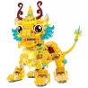 ZHEGAO 663503 DỰ ÁN THẦN THÚ 4 NGƯỜI MẪU RUILONG CÁO CHÍN ĐUÔI KỲ LÂN BAXIA bộ đồ chơi xếp lắp ráp ghép mô hình MYTHICAL BEASTS