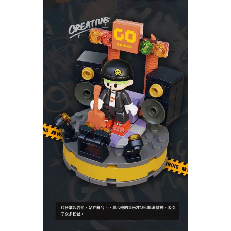 GOBRICKS G2410 2410 HỘP ĐỰNG HÌNH VIÊN GẠCH BÍ MẬT HÀNG ĐẦU bộ đồ chơi xếp lắp ráp ghép mô hình Collectable Minifigures Búp Bê Sưu Tầm