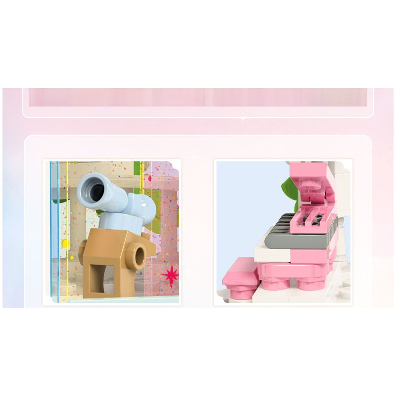 KEEPPLEY 36018 LÂU ĐÀI QINYINHUAYU bộ đồ chơi xếp lắp ráp ghép mô hình Girl Con Gái 487 khối