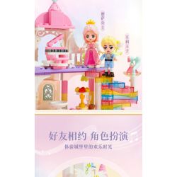KEEPPLEY 36018 LÂU ĐÀI QINYINHUAYU bộ đồ chơi xếp lắp ráp ghép mô hình Girl Con Gái 487 khối