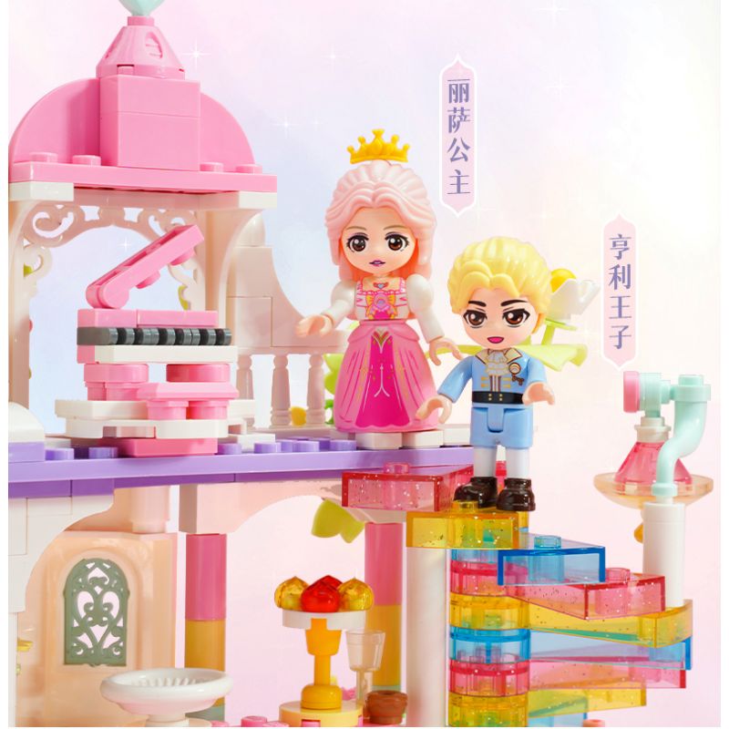 KEEPPLEY 36018 LÂU ĐÀI QINYINHUAYU bộ đồ chơi xếp lắp ráp ghép mô hình Girl Con Gái 487 khối