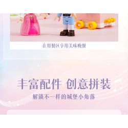 KEEPPLEY 36018 LÂU ĐÀI QINYINHUAYU bộ đồ chơi xếp lắp ráp ghép mô hình Girl Con Gái 487 khối