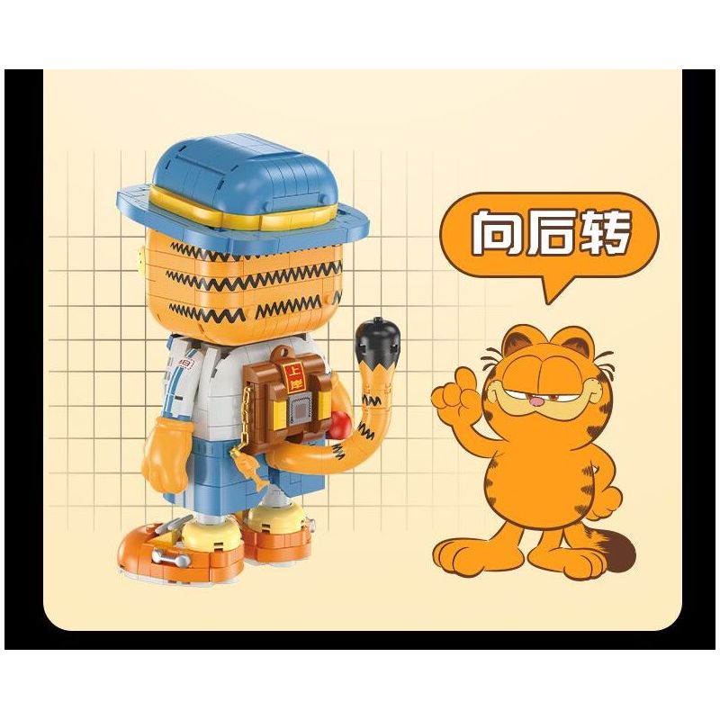 FEMIBOX S44054 44054 GARFIELD PHI CÔNG bộ đồ chơi xếp lắp ráp ghép mô hình Movie & Game Phim Và Trò Chơi 901 khối