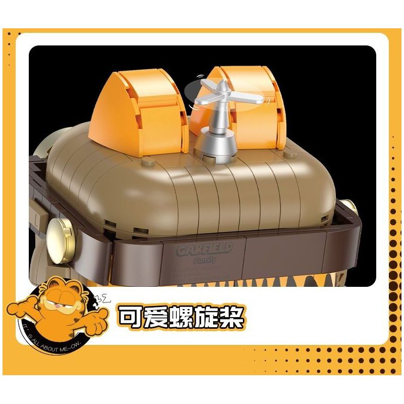 FEMIBOX S44054 44054 GARFIELD PHI CÔNG bộ đồ chơi xếp lắp ráp ghép mô hình Movie & Game Phim Và Trò Chơi 901 khối